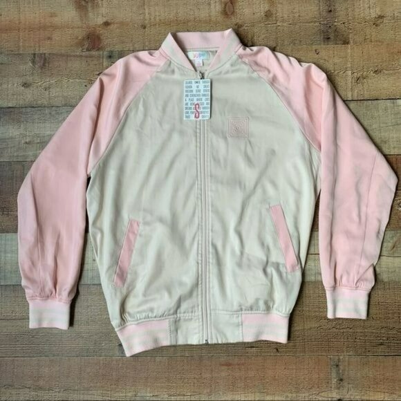 Lularoe light pink and cream varsity style jacket -S - Picture 1 of 11